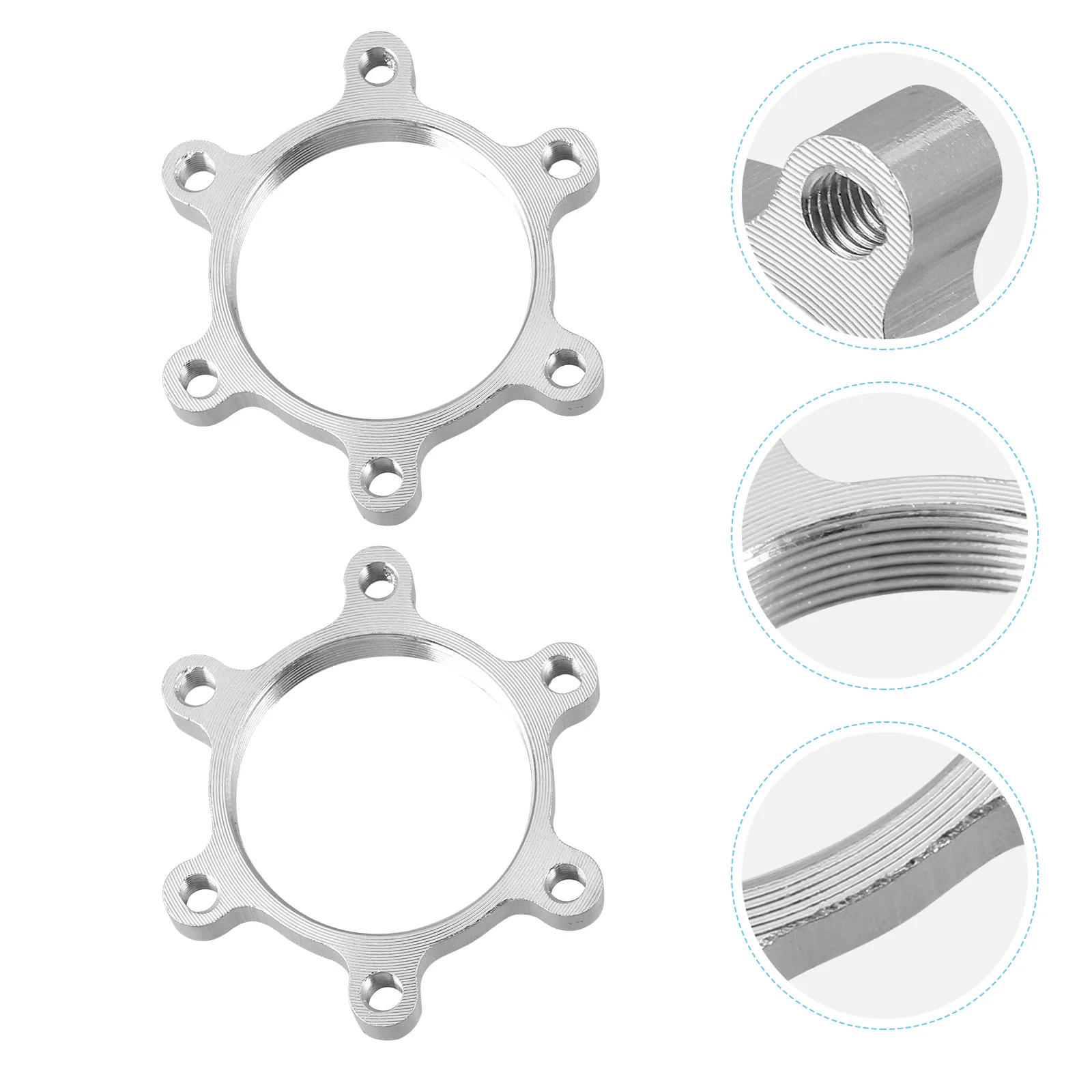 

6Pcs Bike Disc Brake Rotor Adapter High Quality Aluminum Alloy Strong Locking Force Suitable for Mountain Road