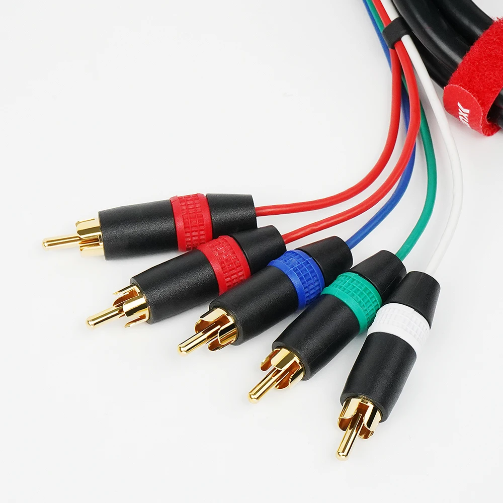 Bitfunx RGBS VGA vers composant vidéo 5RCA YPbPr câble pour Console de jeu Sega Dreamcast DC