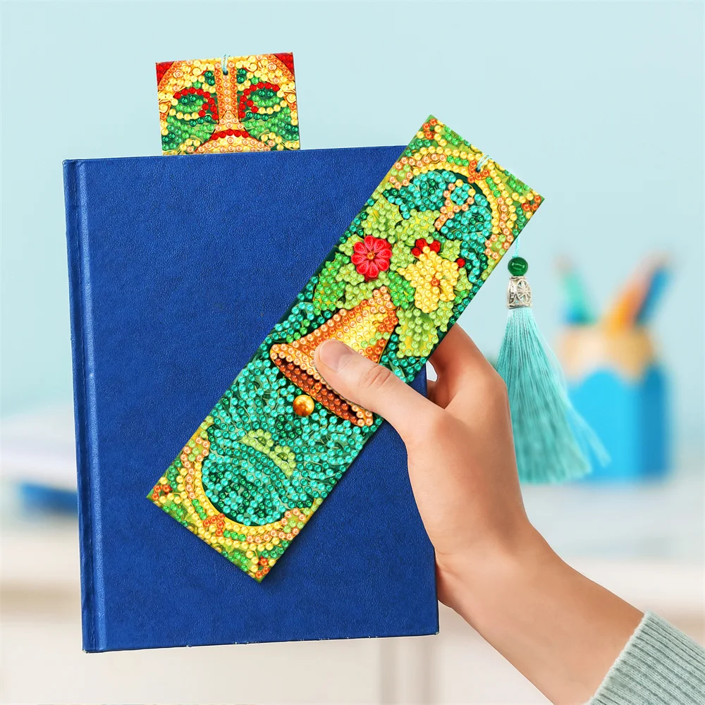 DIY Christmas Bookmarks 5D Diamond Painting Kits Diamond Mosaic Embroidery Cross Stitch Gift Home Decor Drawing With Diamonds