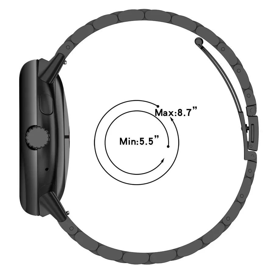 Edelstahlarmband für Google Pixel Watch 5 4 3 41 45mm Ersatzarmband für Google Pixel 2 Uhrenarmband Correa Zubehör ohne Lücke – Detail 4