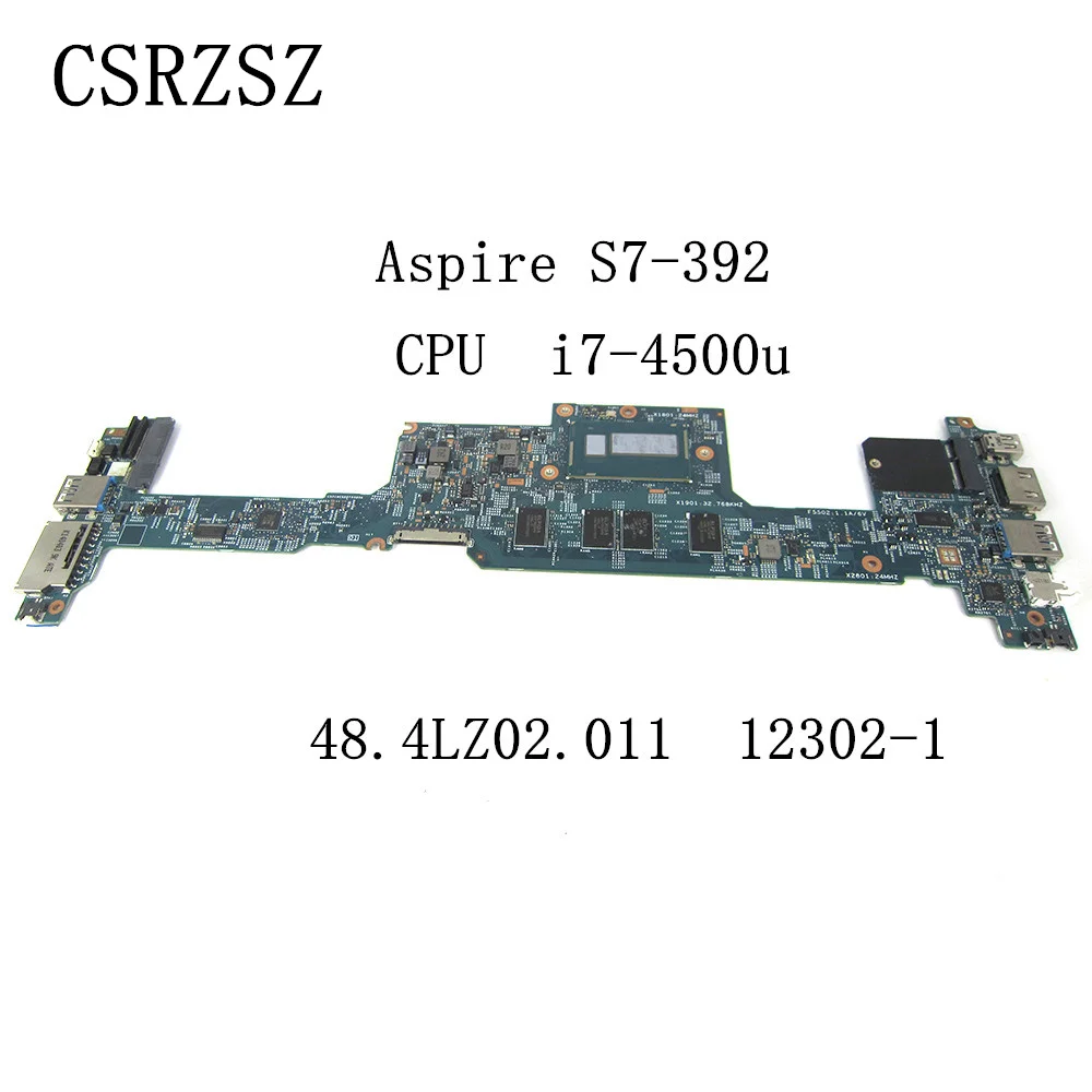 

Mainboard For Acer aspire S7-392 7-4500u Laptop motherboard 48.4LZ02.011 12302-1 Tested Good