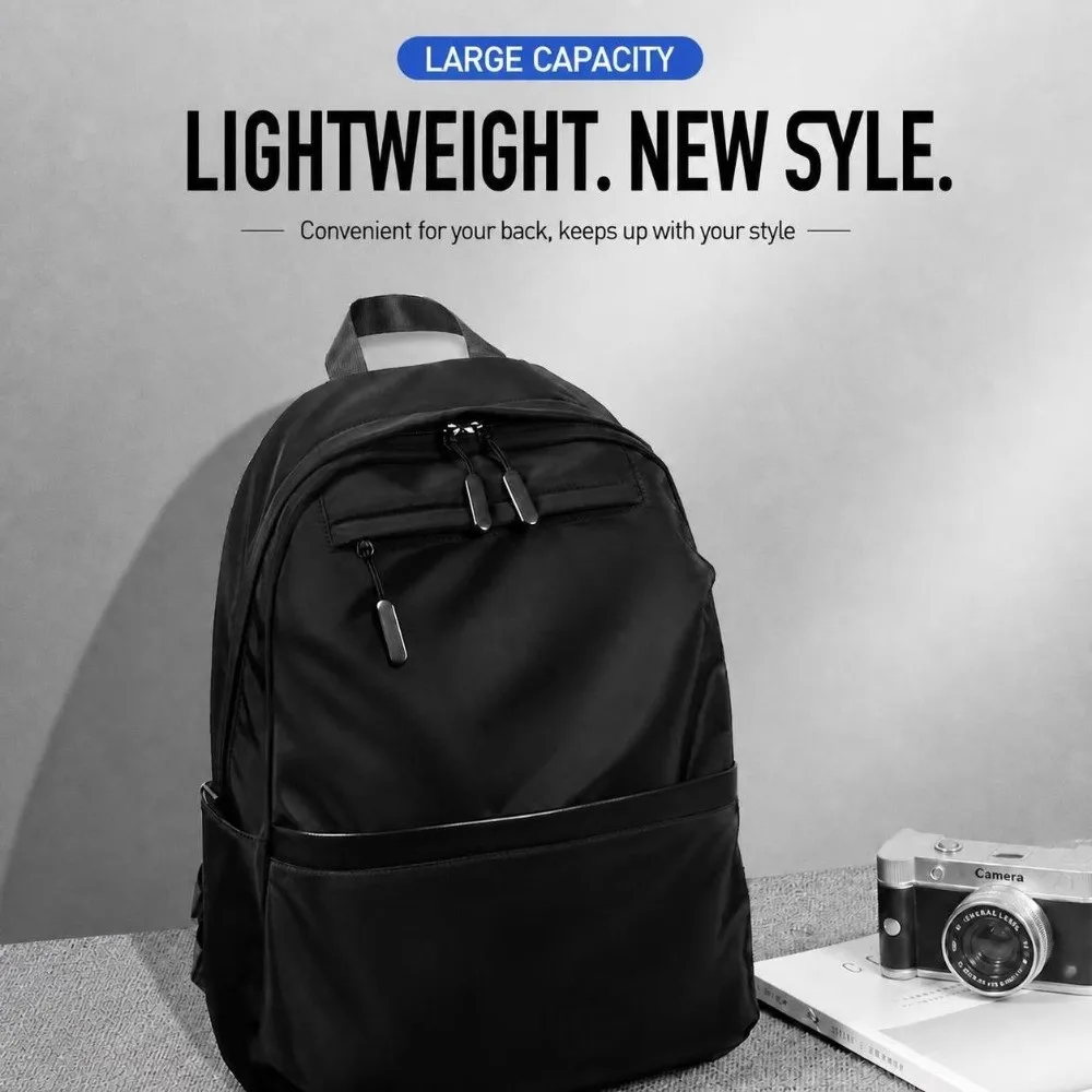 Fashion Simple Business Backpack Ultralight Versatile School Bag Waterproof Large Capacity Computer Backpack Travel Use