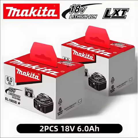 Original Genuine Makita Battery, 18V Power Tool Battery, BL1860B 6.0Ah Ultra Long Battery Life Stable Power Output