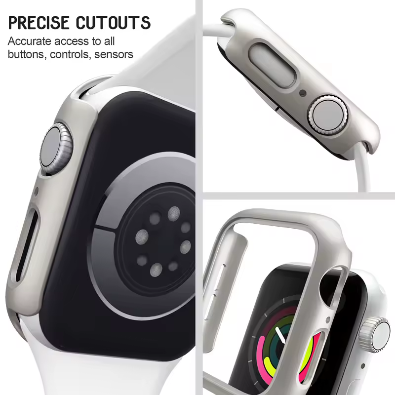 3pcs Hard PC Case For Apple Watch 45mm 41mm 38mm 42mm 40mm 44mm Matte Bumper Protective Case Frame for iWatch SE 9 8 7 6 5 4 3 2 - Image 3