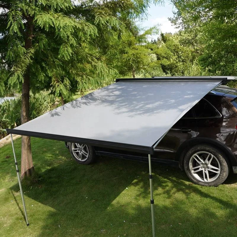 

8.2'x8.2' 2.5*2.5m RV Awning Waterproof UV50+ Fabric Pull-Out Retractable Rooftop SUV 4x4 Vehicle