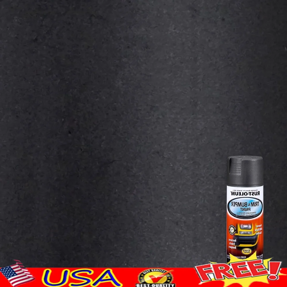 

Автомобильная обшивка бампера, аэрозольная краска, черная, быстросохнущая, матовая отделка, легко наносится, металлические молдинги для отделки, зеркала, диски и многое другое