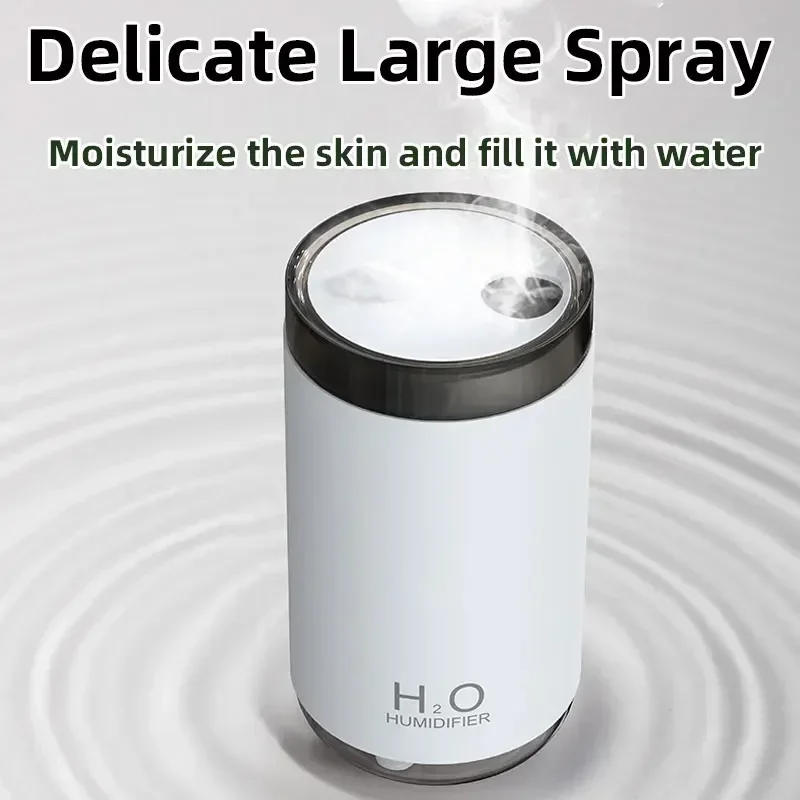 USB Mini Jellyfish Humidifier,250ml New Creative Smoke Ring Air Humidification,Protable Car Mist Spray Diffuser,Night Light Home