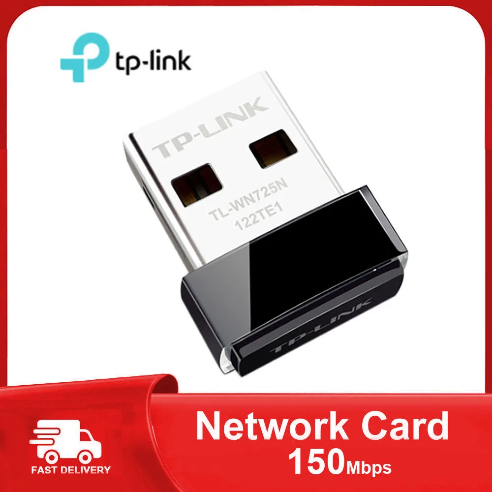 TP-LINK WN725N bezprzewodowy Wifi LAN karta sieciowa, 150Mbps Adapter WI-FI TP LINK TL-WN725N dla sieci komputerowych USB Wi-fi antena