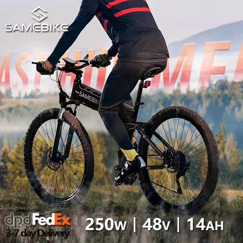 Samebike LO26-II Składany rower elektryczny dla dorosłych 26-calowy rower górski z wymienną baterią 48 V 14 Ah