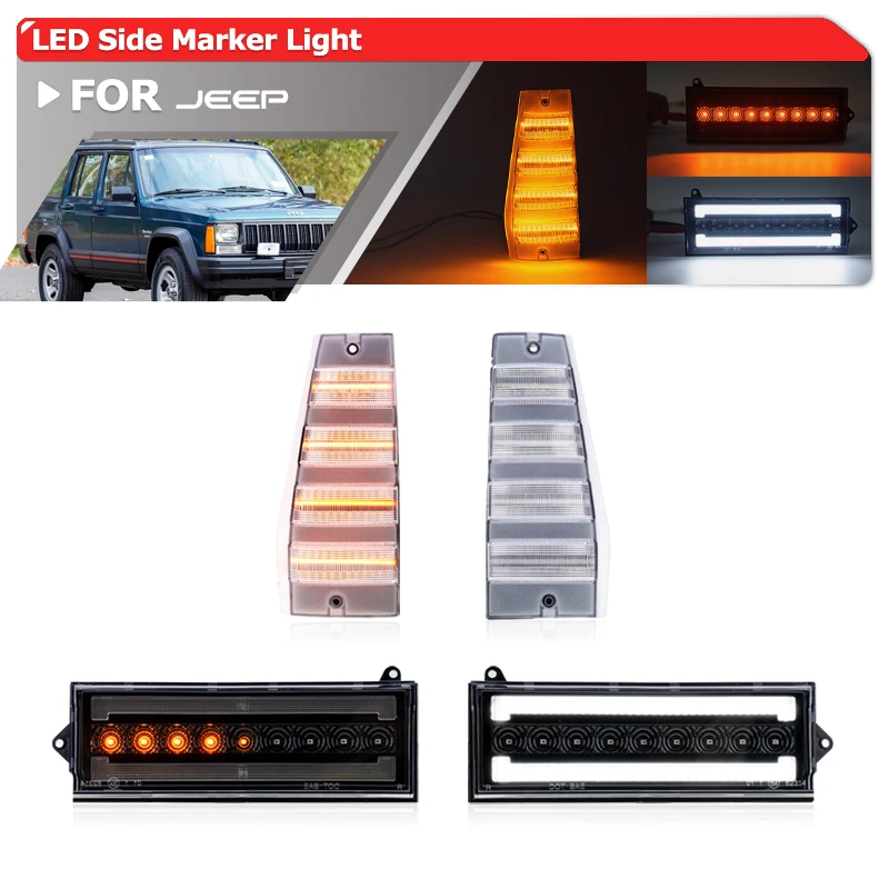 para-1984-1996-jeep-cherokee-xj-wagoneer-parachoques-led-switchback-estacionamiento-senal-de-giro-dinamica-guardabarros-de-esquina-blanco-luces-de-posicion-lateral