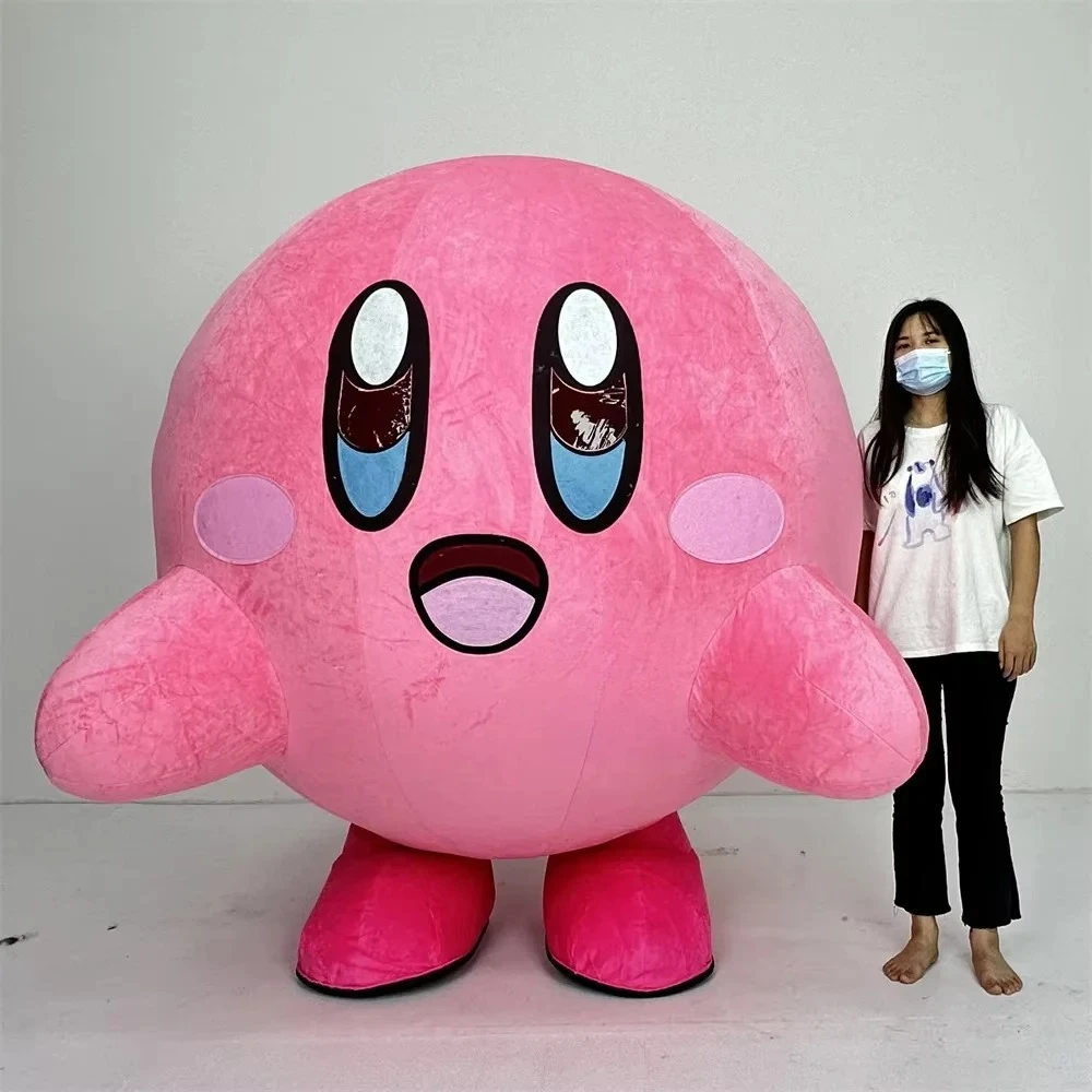 2 m / 2,6 m opblaasbare kleine poederbal mascotte pop schattige ronde bal Halloween carnaval feestkleding prestaties feestshow