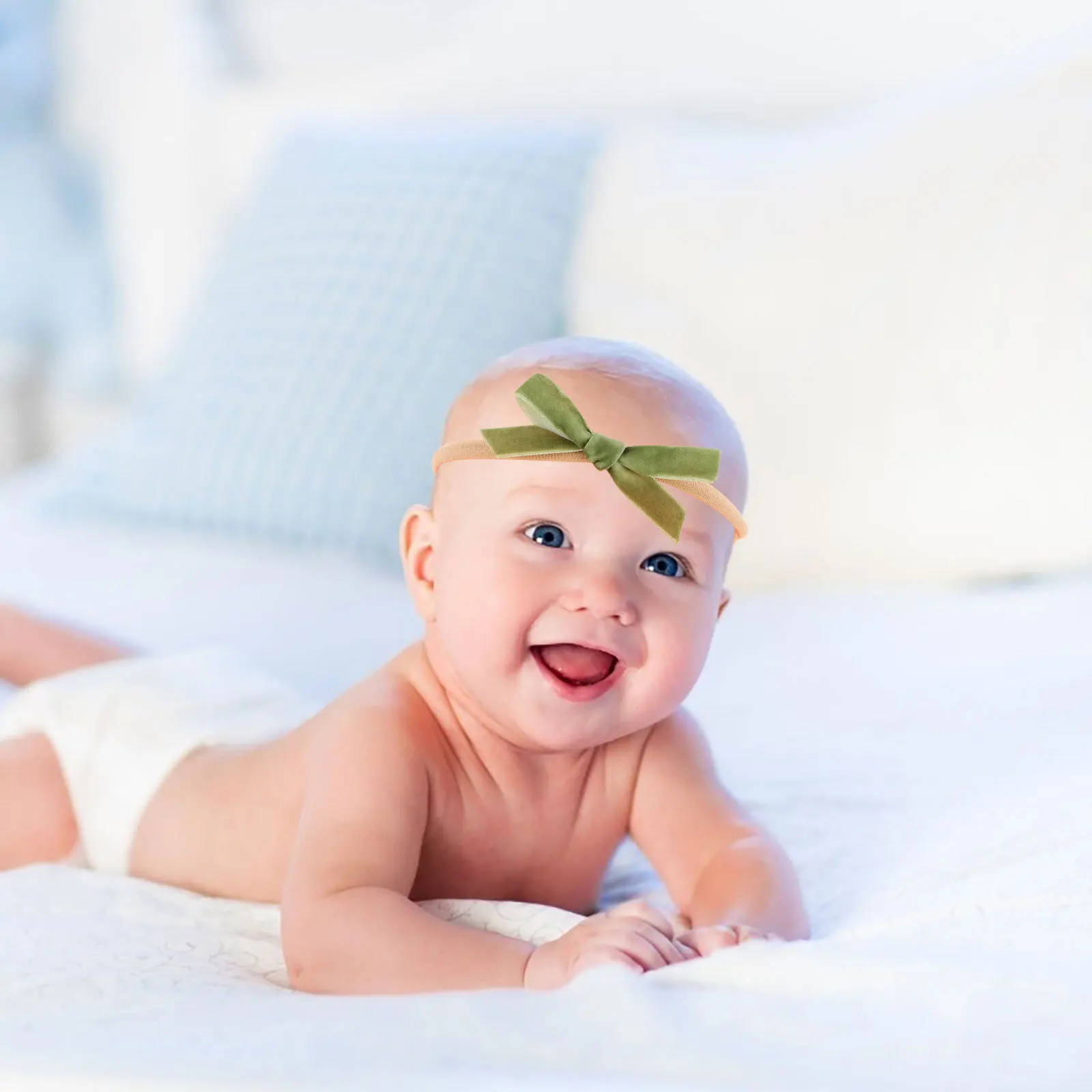 

32 шт. повязок на голову для девочек, эластичные, с бантом, из мягкой ткани, бережно фиксируют волосы, идеально подходят для повседневного ношения, особых случаев, для младенцев и малышей