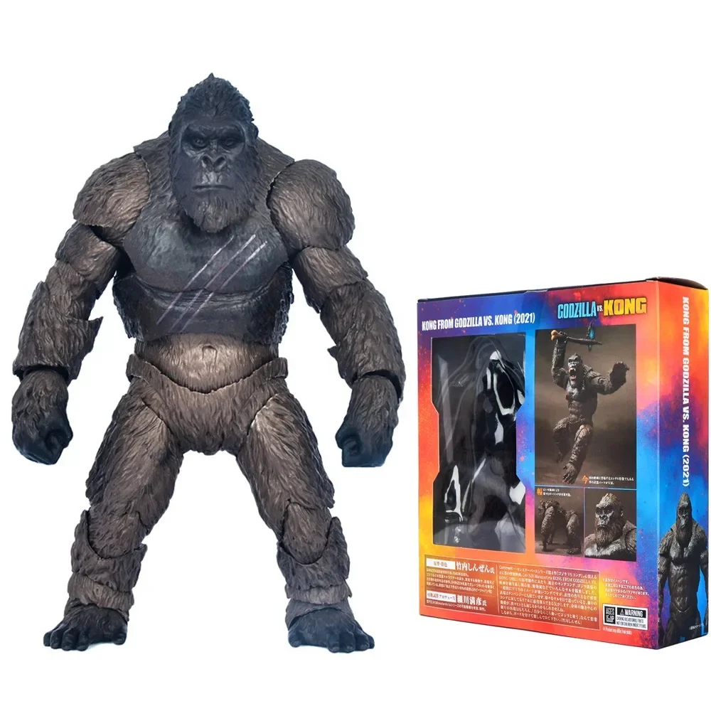 

Original Godzilla Vs King Kong Action Figures Anime Figurie 2021 Movie Edition Periphery Exquisite Joint Children Christmas Gift