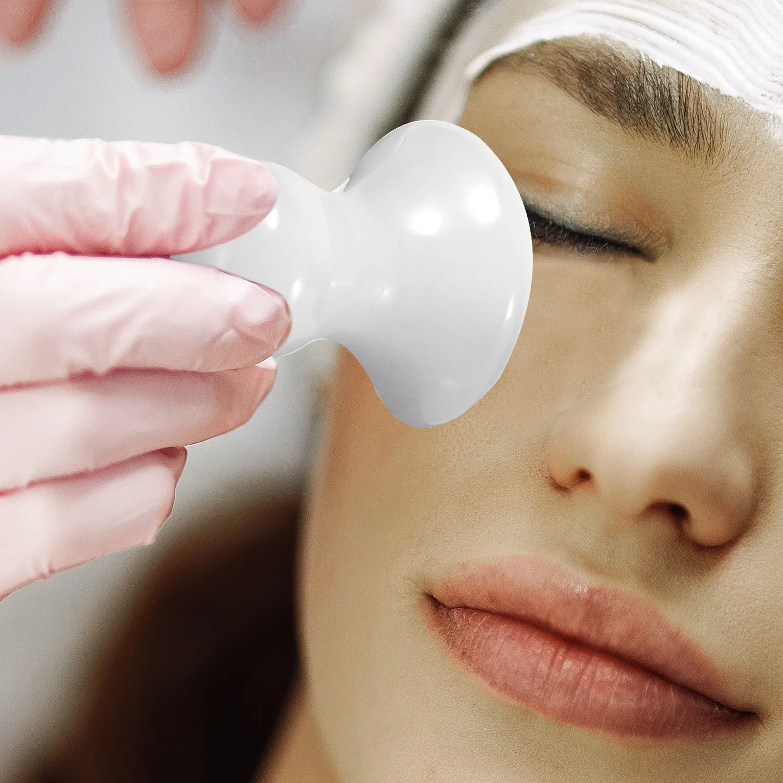 2 pezzi di massaggio facciale a forma di Gua Sha strumento di bellezza rullo raschiante per viso collo schiena massaggio spa cura