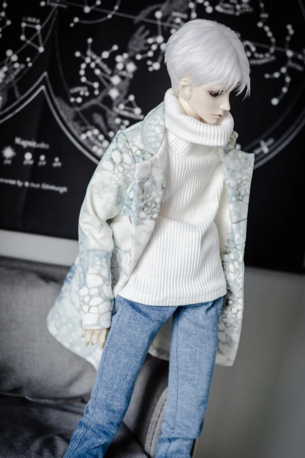 เสื้อตุ๊กตา BJD เสื้อโค้ทตัวชุดเสื้อผ้าตุ๊กตาสีเขียวสีขาวสำหรับ SD10 1/3 BJD SD DD SD13ลุง POPO68 ssdf อุปกรณ์ตกแต่งตุ๊กตา