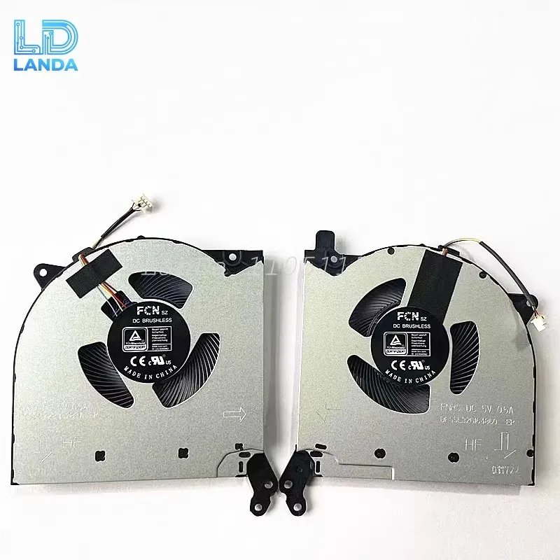 

Оригинальный вентилятор для процессора и графического процессора 5 В для Lenovo Legion 5-15ITH6 5-15ACH6 5-15IMH05H R7000P Y7000P DFS5K22115371G FNK8 FNK7 2021 Вентилятор для ноутбука