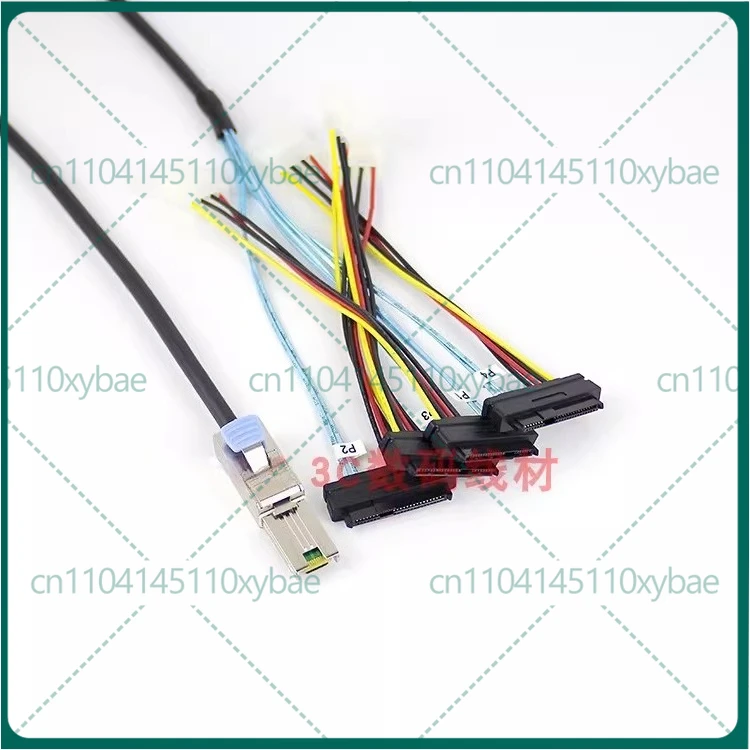 New For MINI SAS Cable SFF8088 to 8482 4SAS Hard Disk External Disk Cabinet 1 Minute 4 Data Cable 1 Meter