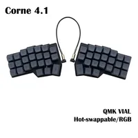Corne V4.1 Split Ergonomics Teclado mecánico MX intercambiable en caliente con cable South RGB VIAL totalmente rogrammable