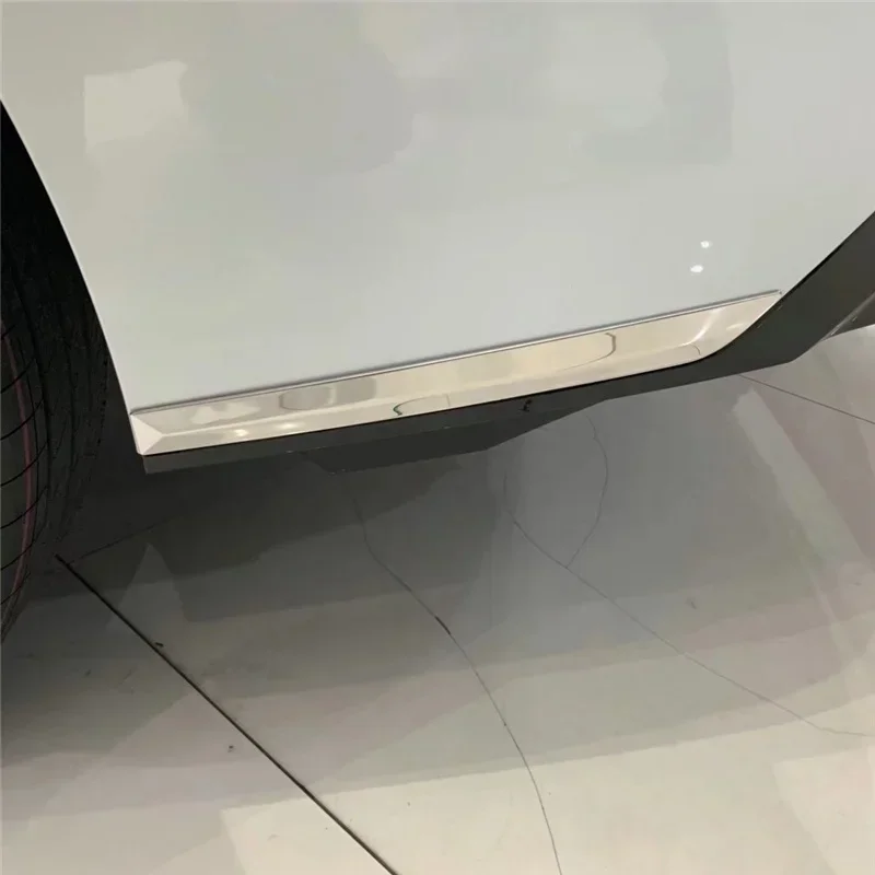 

WELKINRY For Toyota Sienna XL40 4th Gen 2021-2025 Stainless Steel Car Tail Rear Bumper Bend Angle Arch Side Edge Guard Trim