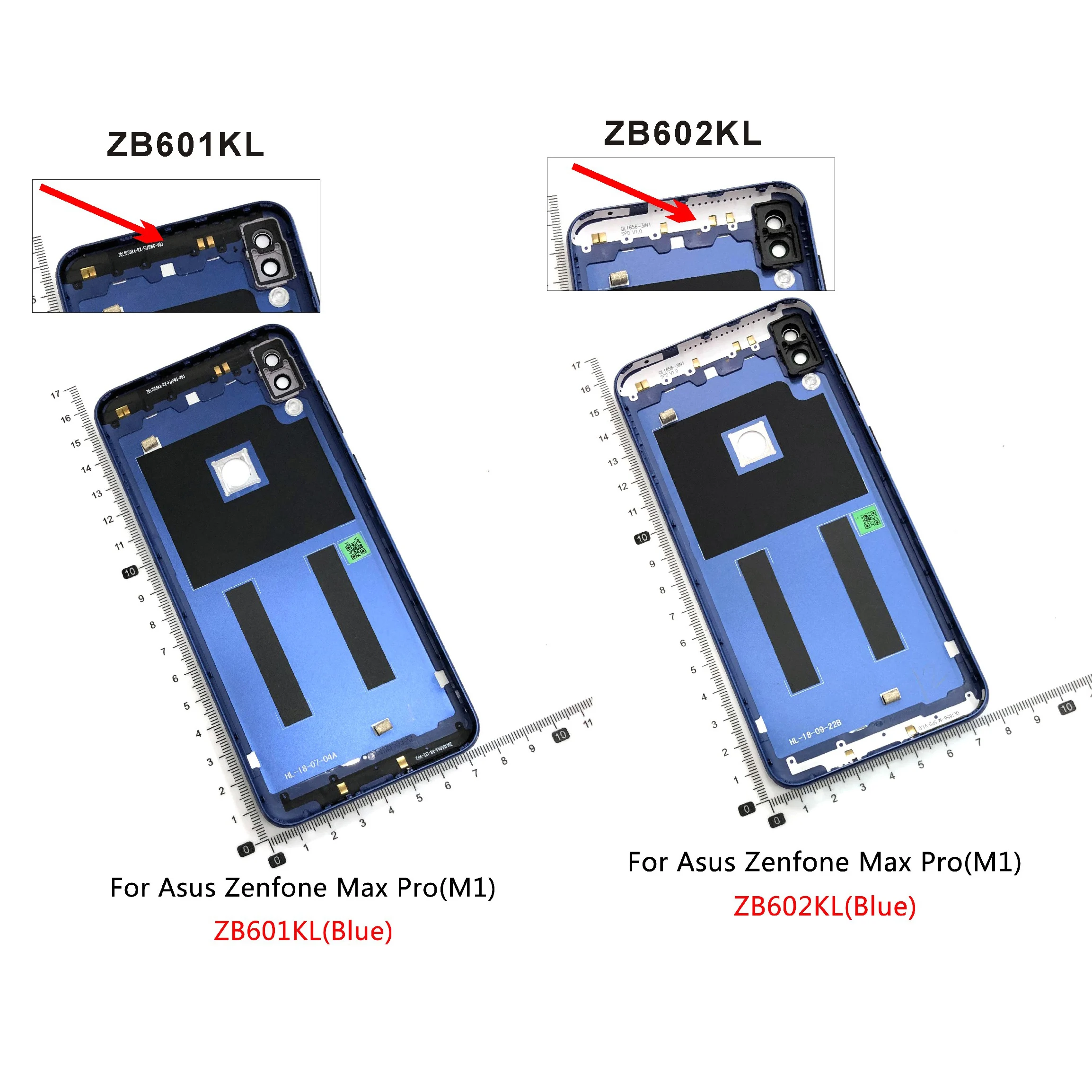 Rear Cover Housing For Asus Zenfone Max Pro Plus M1 M2 back cover Case ZB601KL ZB602KL ZB631KL ZB634KL Replace Repair parts