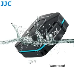 JJC SD Card Case Micro SD Card Holder with Card Removal Tool Hard Shell Waterproof Storage Box for 4 SD & 4 Micro SD/TF Cards