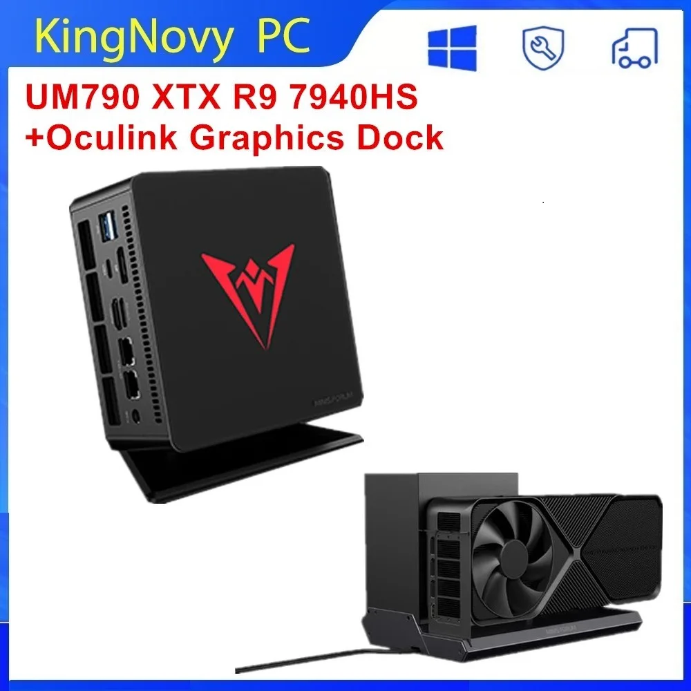 MINISFORUM Gamer Mini PC UM890 UM790 XTX AMD Ryzen 9 8945HS 7940HS 8845HS 2*USB4 2*DDR5 2*2.5G NUC Oculink Gaming desktops WiFi6