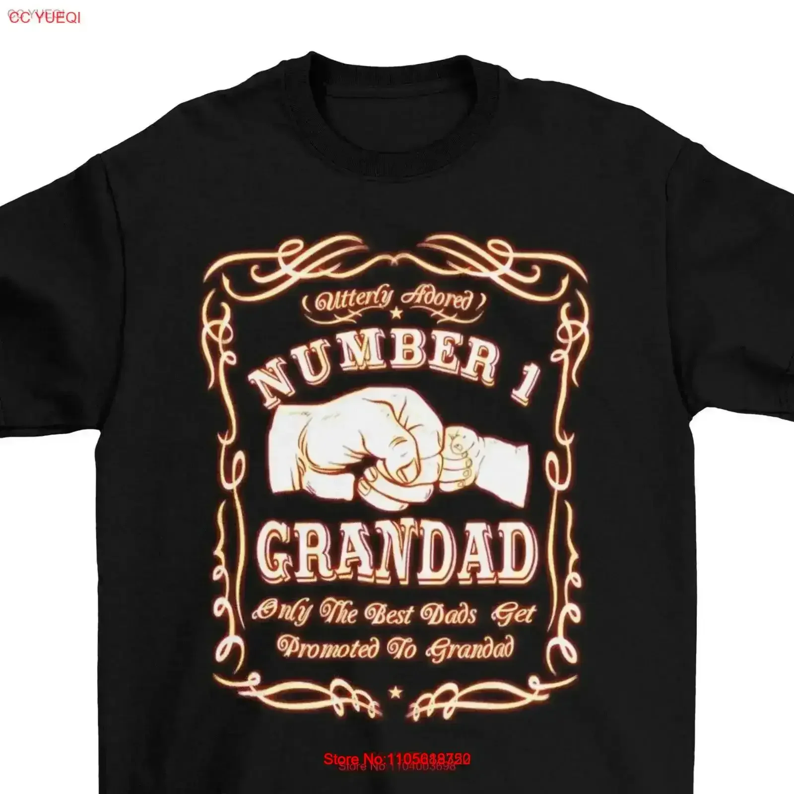 Only The Best Dads Get Promoted To Grandad Mens T Shirt Pregnancy Surprise Grandfather Made From Cotton vintage Washed homme