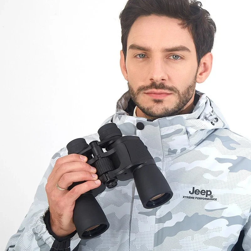 10-50X50 variable magnification binoculars, high definition low-light night vision can pull the telescope closer and farther