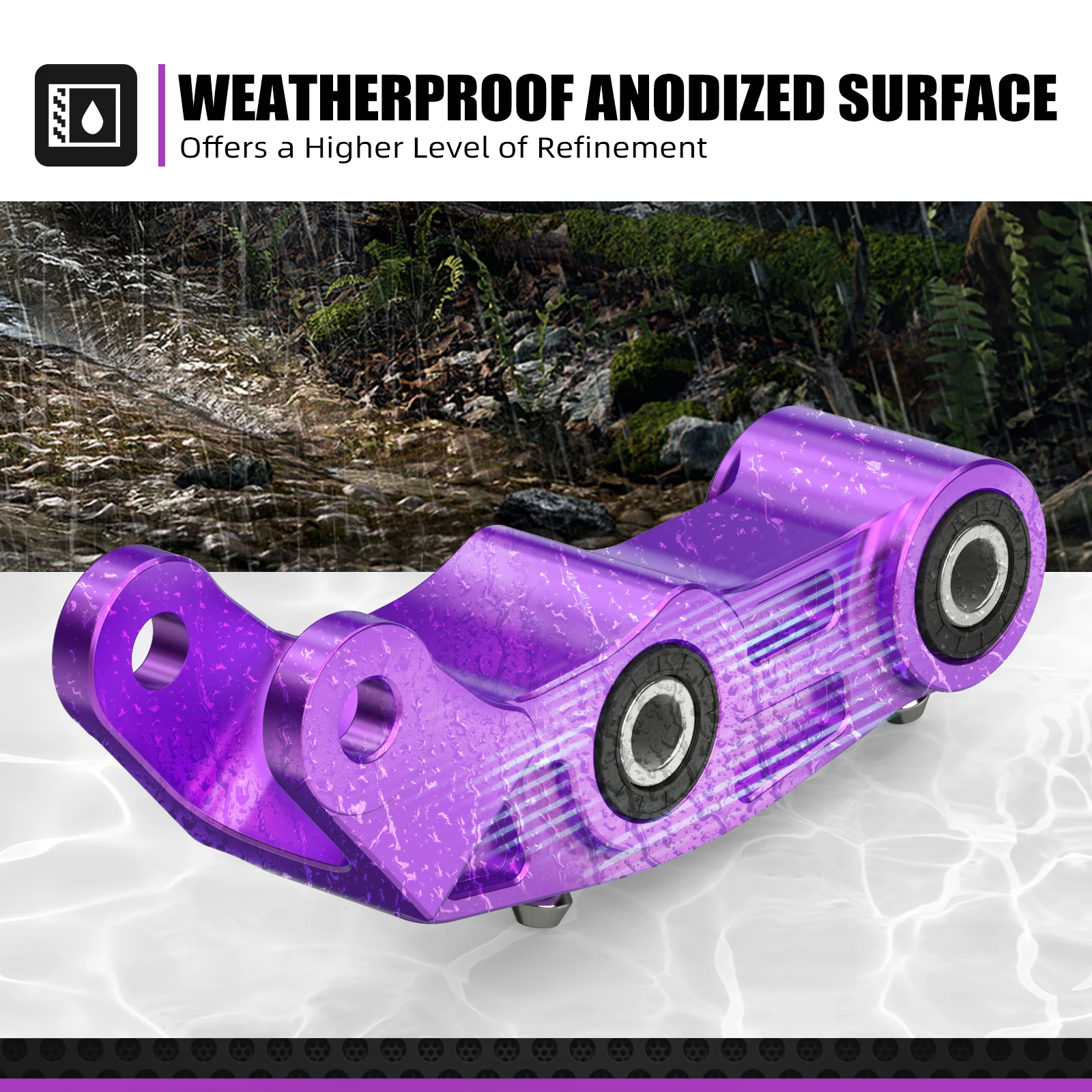 NICECNC For Surron light bee X light bee S light bee L1E Segway X160 X260 Electric Bike Rear Suspension Linkage Black Purple