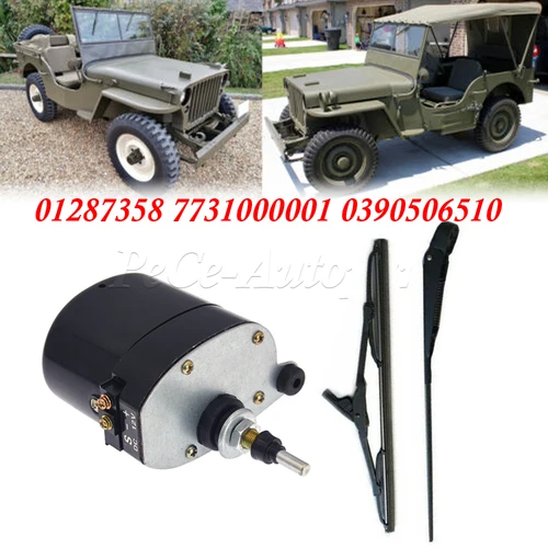 Para caravana de barco de pesca para tractor Jeep Willis 01287358 7731000001   Motor o brazo universal del limpiaparabrisas de 12V con la cuchilla