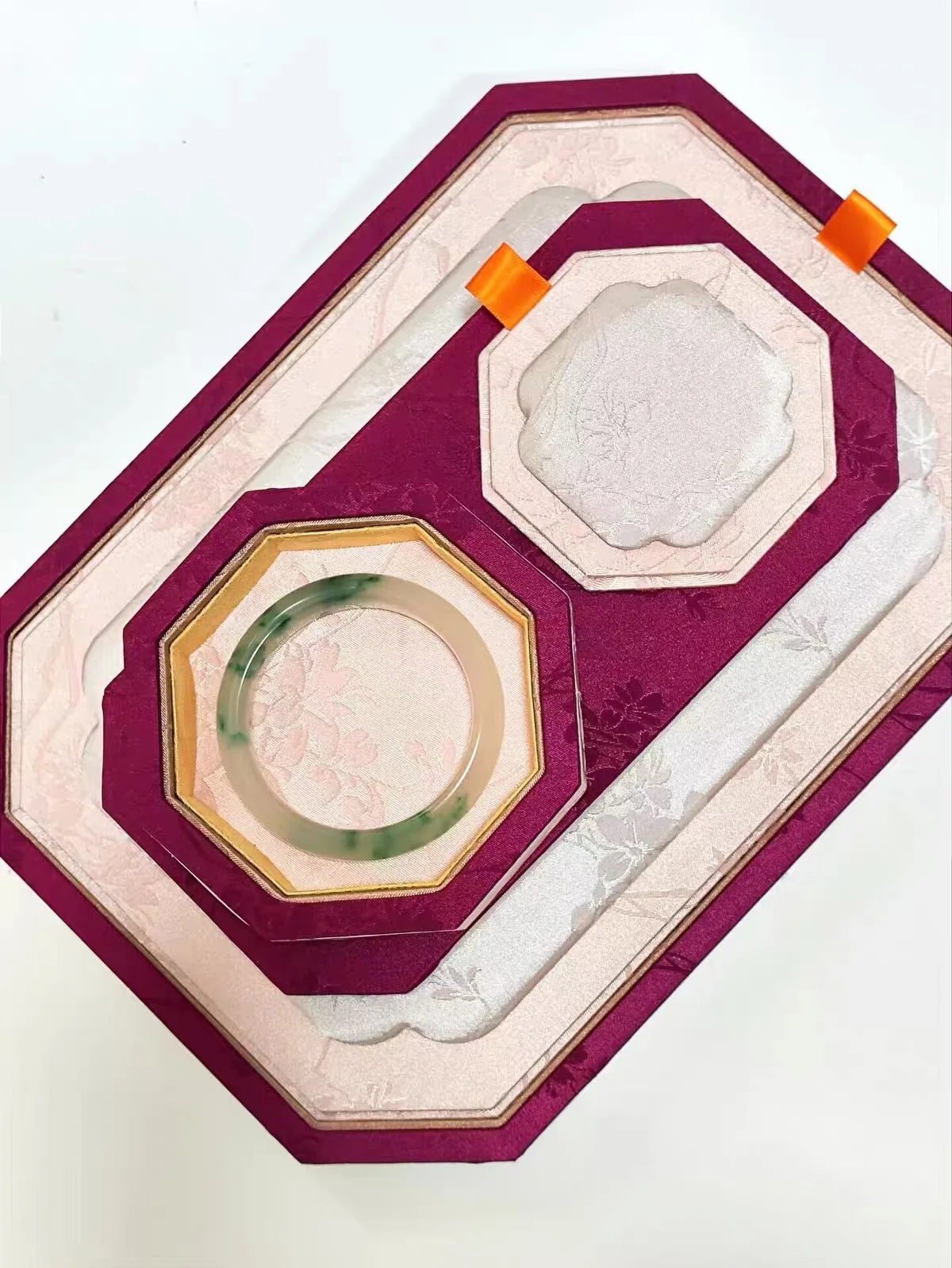 

Elegant Compact Jewelry Box with Lid - Middle Eastern Style Bracelet Necklace Organizer, Gift Storage Case