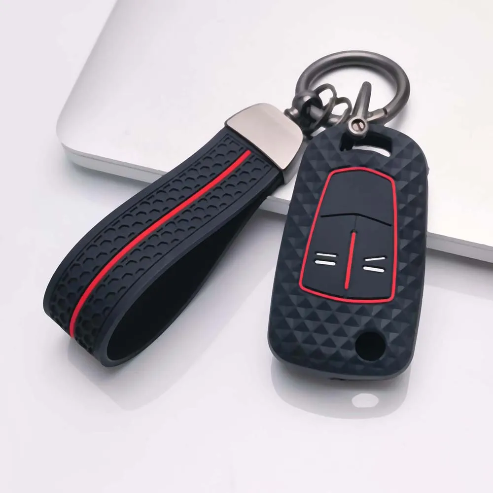 Fob 2 Buttons Silicone Car Key Case Cover Shell For Opel Vauxhall Astra H Corsa D Vectra Zafira Astra Vectra Signum