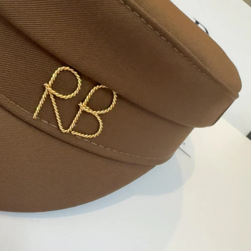New Arrival 2025 Fashion Women Newsboy Caps Brand Designer Baker Boy Cap Spring Flat Caps with Letter
