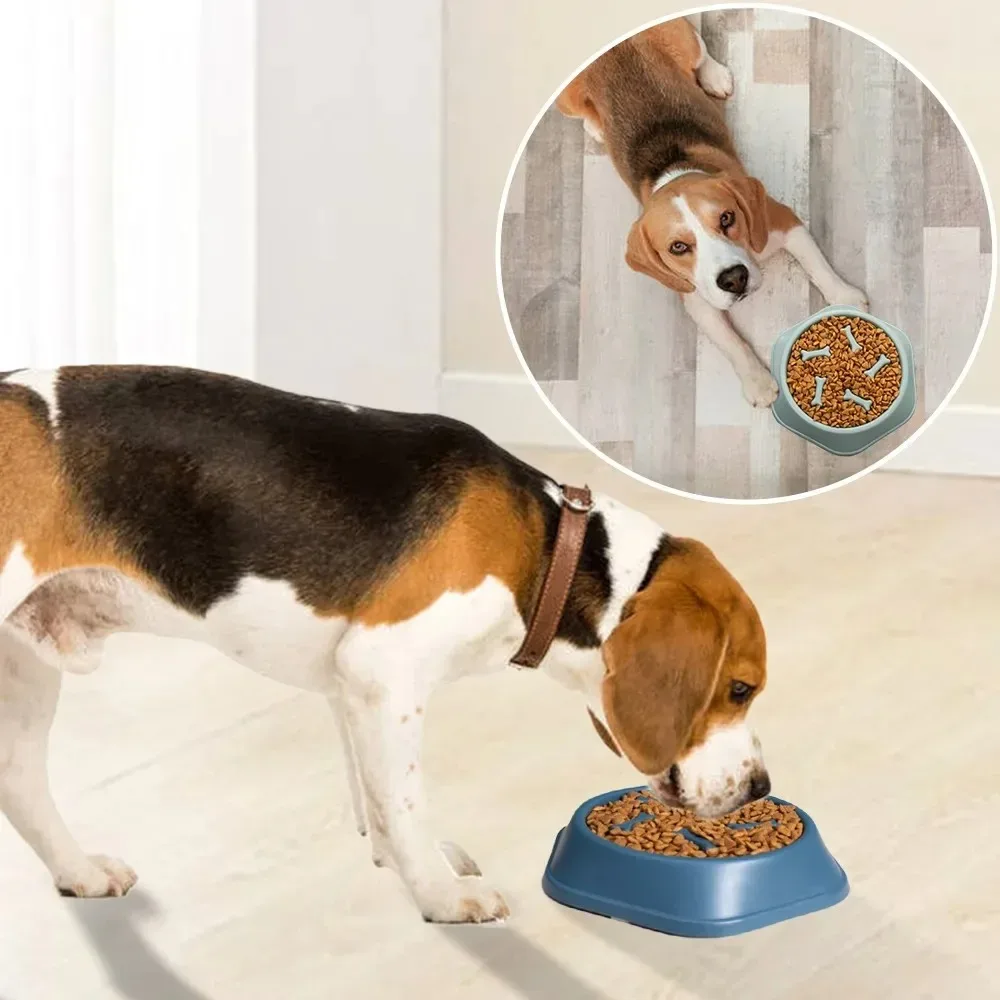 

Pet Dog Slow Food Bowl Fat Help Healthy Anti-choking Thickened And Non-slip feeding and watering supplies Bowl for dogs Puppy