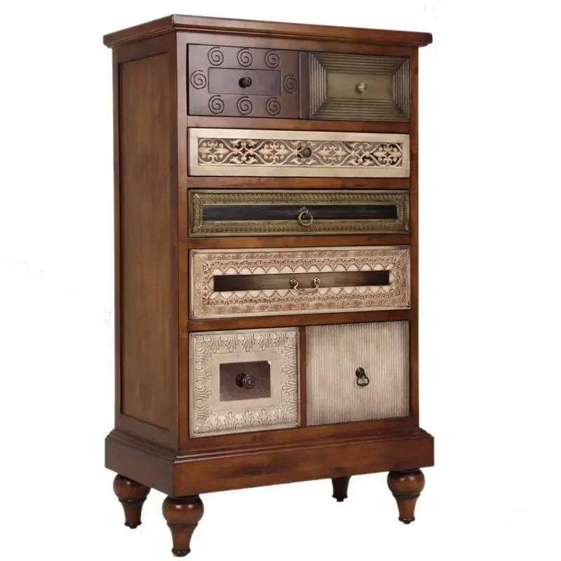 

Entrance Cabinet Vintage Furniture Dining Side Cabinet Chest of Drawers Bedroom Cabinet Locker Living Room Side