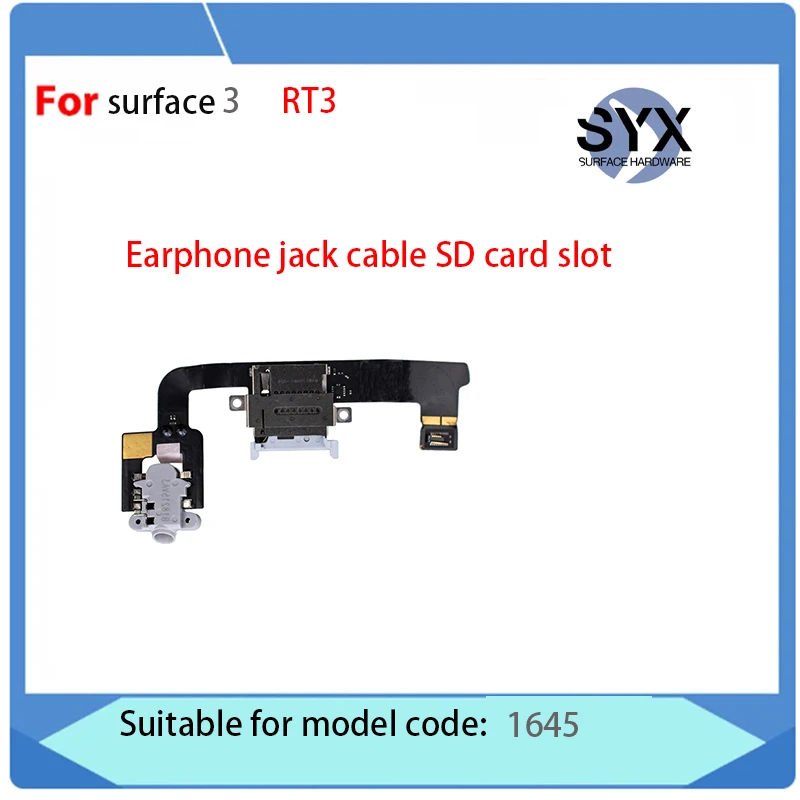 For Microsoft Surface3 headphone jack RT3 SD card slot 1645 original headphone jack, tested well