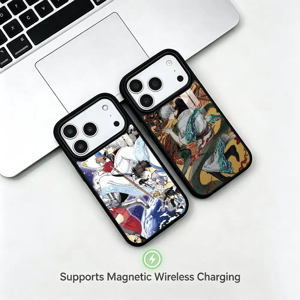 Anime Gintama gift Phone Case For iPhone17,16,15,14,13,12,11 Plus,Pro Compatible with magnetic wireless charging