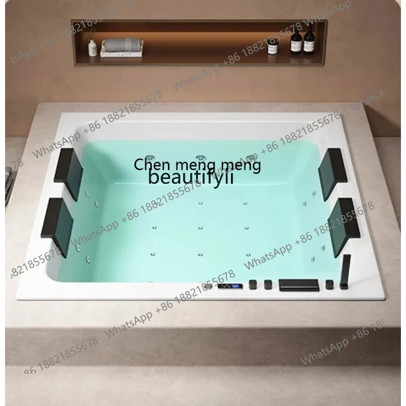 

S7486 ss Large Double Embedded Bathtub Villa Hotel Outdoor Hot Spring Constant Temperature Surfing Large Space