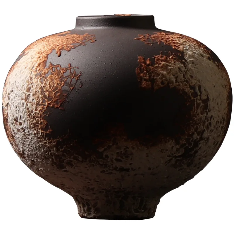 Vintage Ceramic Flower Vase, Elegant Table Ornament, Ideal Decor for Homestay Tea Space  Living Room Display