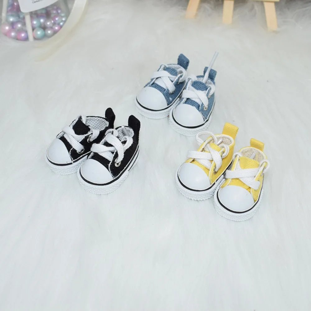 Mini 4.5cm Doll Shoes Replacement Multiple Styles BJD Shoes DIY Hand-made Canvas Shoes Birthday Gifts