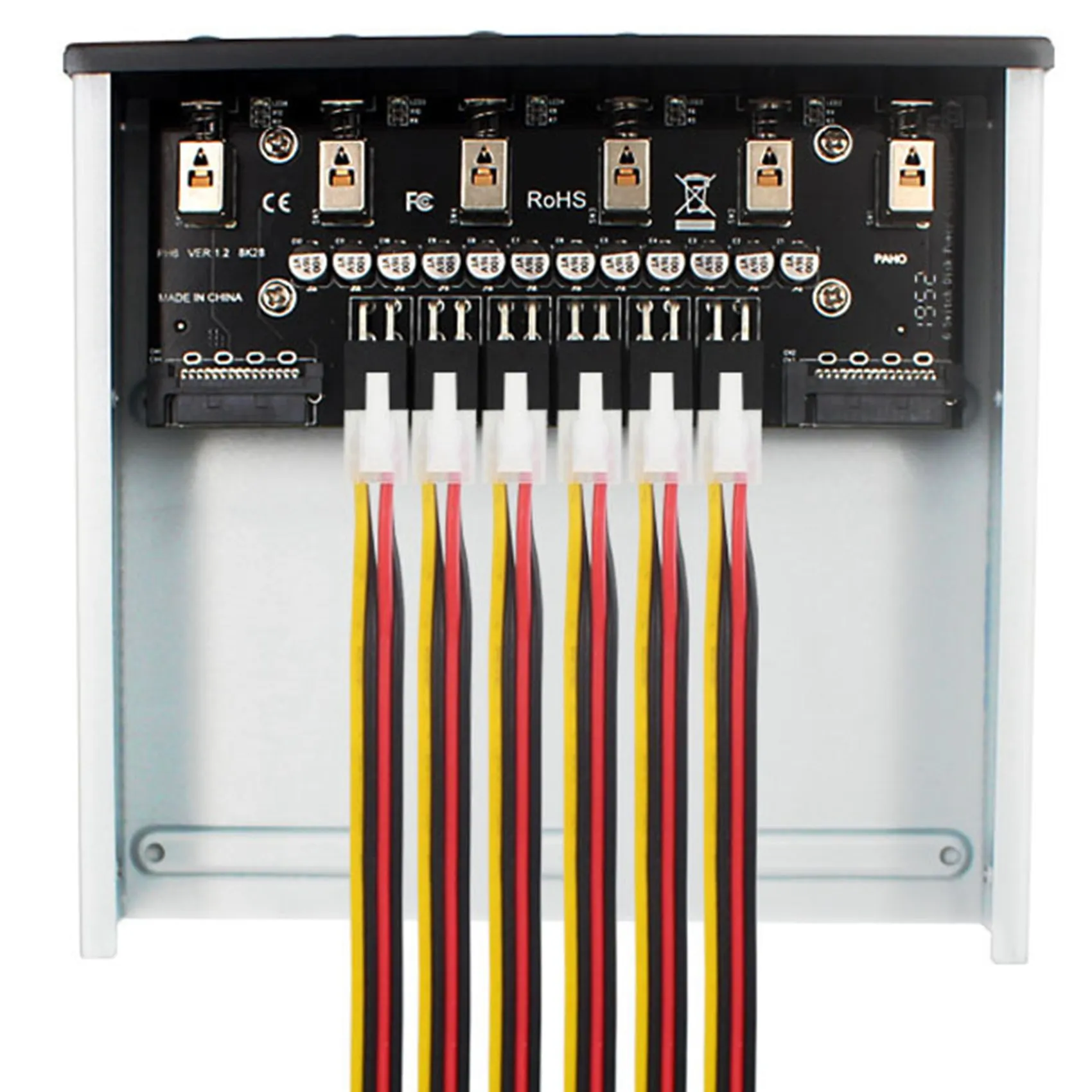 6-Wege-Festplattenwahlregler Festplatten-Netzschalter modul für Desktop-Computer-Unterstützung 2.5/3,5 Zoll SATA-Festplatte