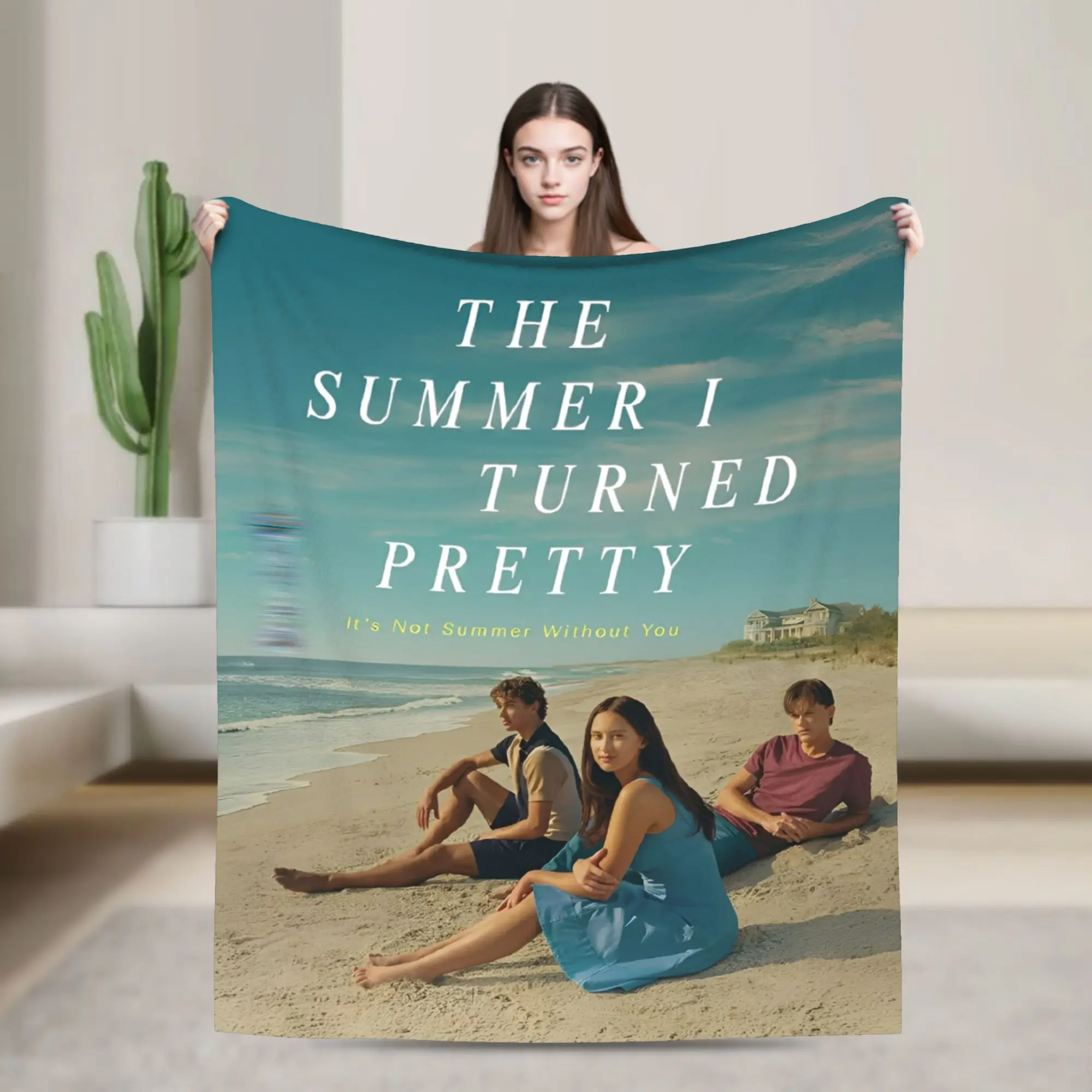 Cozy The Summer I Turned Pretty TSITP Blanket Merch Bedding Decorative  Throws And Blankets Lightweight Flannel for Outdoor