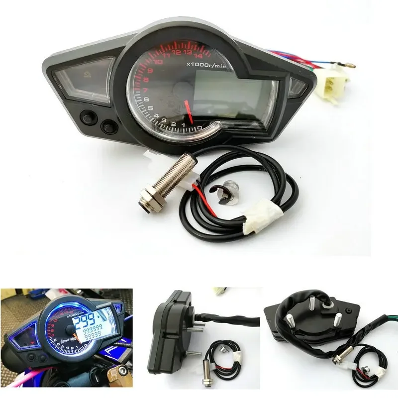 Motorcycle instrument, large-displacement sports car 14000 speed water-cooled adjustable model, male mile 2-4 cylinder universal