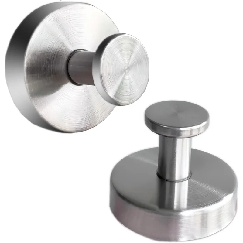

2 Suction Cup Hooks Shower Glass Window, Stainless Steel Towel Hooks Bathroom Mirrors, Door, Kitchen Tile Wall