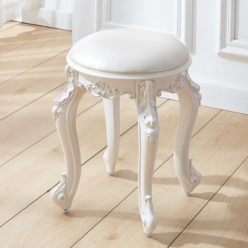 Nordic Luxury vanity stool elegant Minimalist Modern comfortable design stool Mid Century Creativity tabouret Interior furniture
