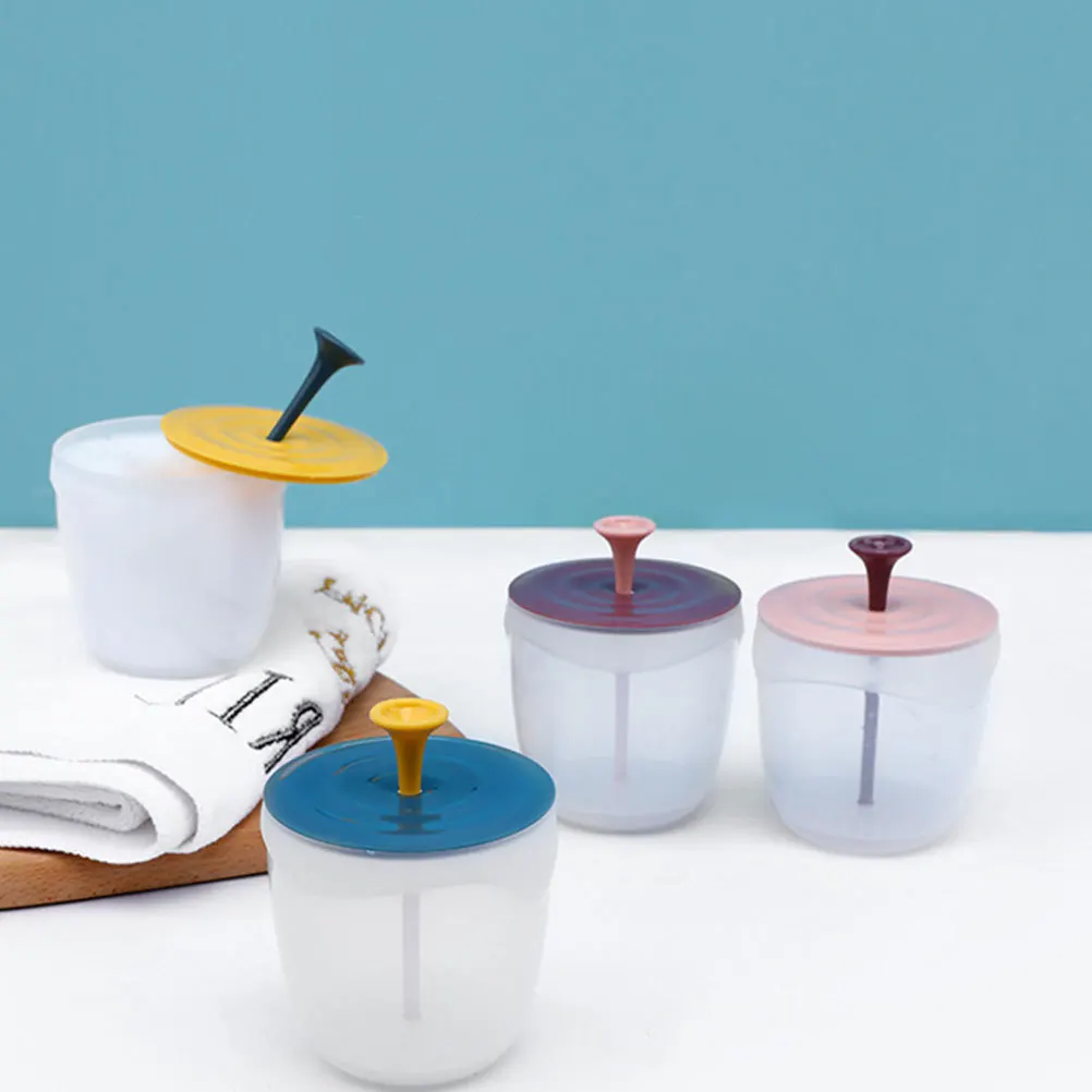 4 pçs viagem portátil borbulhador facial rico delicado dispositivo de limpeza de bolhas durável material pp fácil transportar presente borbulhador facial