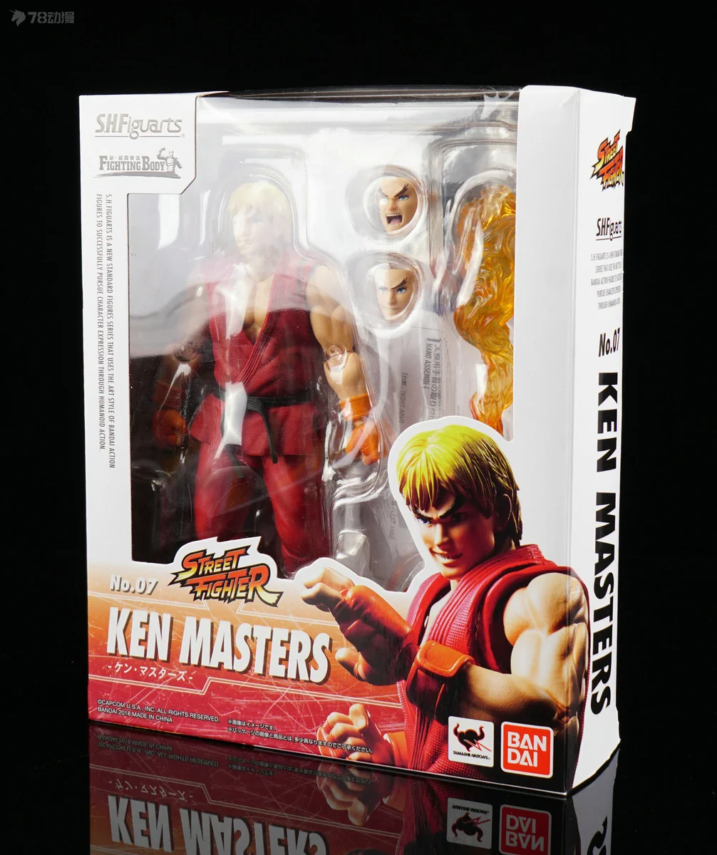 سلسلة بانداي الأصلية S.H.Figuarts 《Street Fighter》Chun - Li,Ken Masters,Sagat Figure Assembly Ornament Toys نموذج قابل للجمع #6