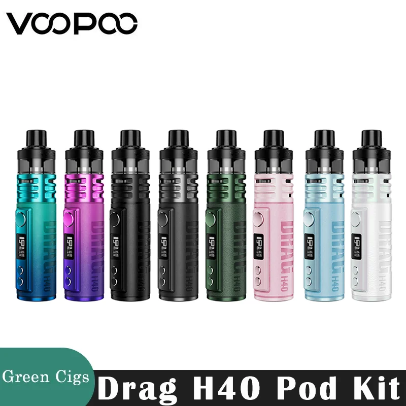 الأصلي VOOPOO السحب H40 جراب طقم عصري 40 واط Vape 1500 مللي أمبير بطارية 5 مللي PnP Pod II MTL إلى DTL RBA/وسائط الذكية E السجائر المرذاذ