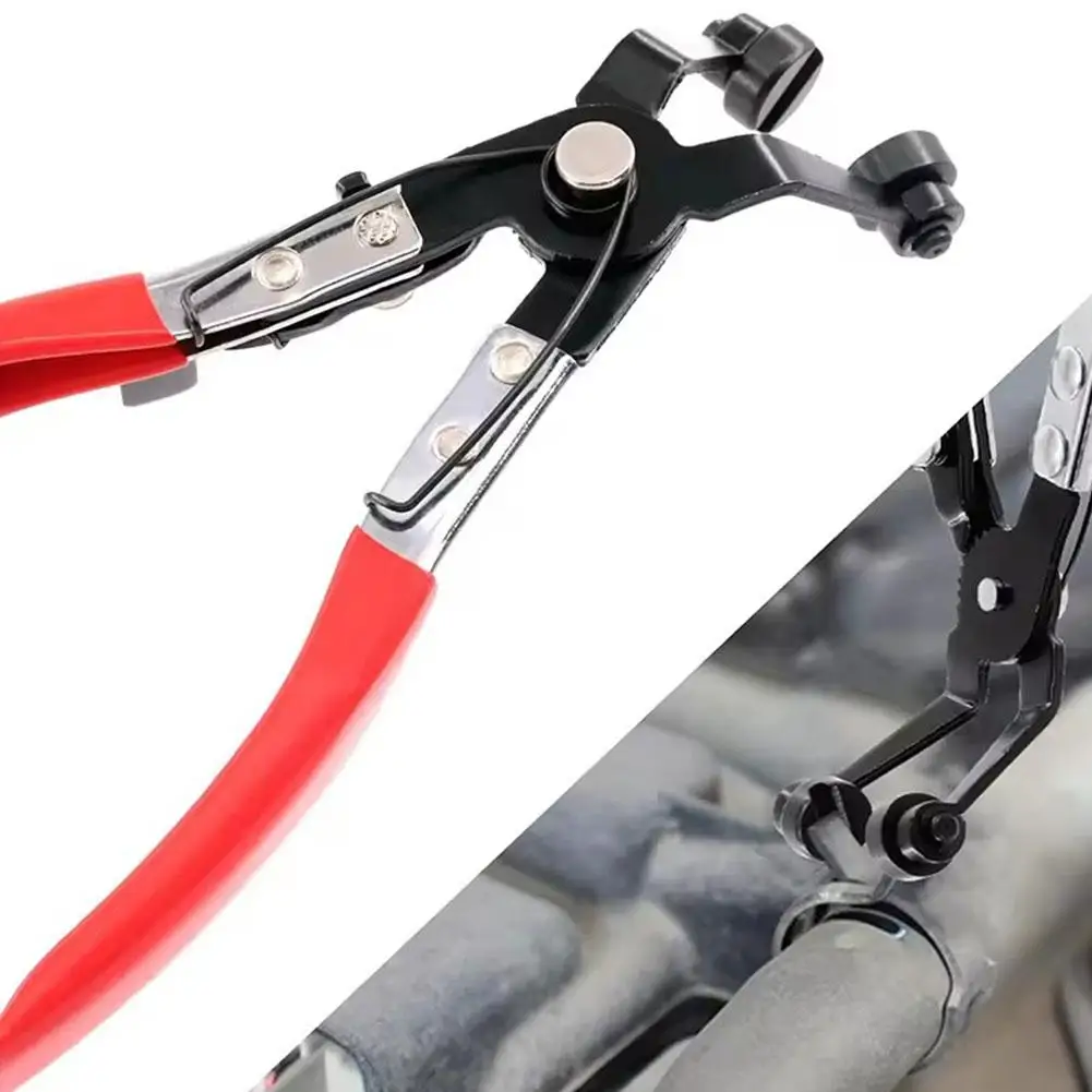 

Hose Clamp Pliers Auto Removal Tools Car Water Pipe Straight Hand Smooth Handle Throat Bundle Clamp Tube Tool Plier Removal W1H7