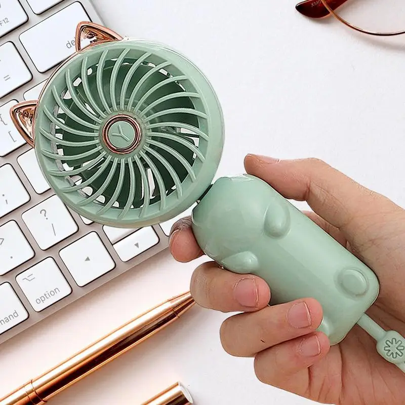 Portable Fan Foldable Portable Mini Handheld Fan Powerful Personal Handheld Fan With 3 Speed For Camping Work Travel Hiking